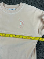 Disneyland Resort Girls Spirit Jersey XL 14 Pink Floral Embroidered Long Sleeve