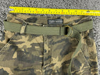 Twin Sisters Womens Camo Cargo Pants Medium Green Belted Stretch Jogger Utility