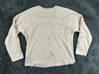 Disneyland Resort Girls Spirit Jersey XL 14 Pink Floral Embroidered Long Sleeve