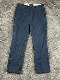Abercrombie Fitch Mens Chino Pants 30x30 Navy Blue Straight Stretch Flat Front