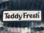 Teddy Fresh Tie-Dye Knit Beanie Hat Black Gray One Size 100% Cotton