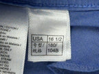 Brooks Brothers Regent Mens Non Iron Supima Cotton Dress Shirt Blue 16.5/34