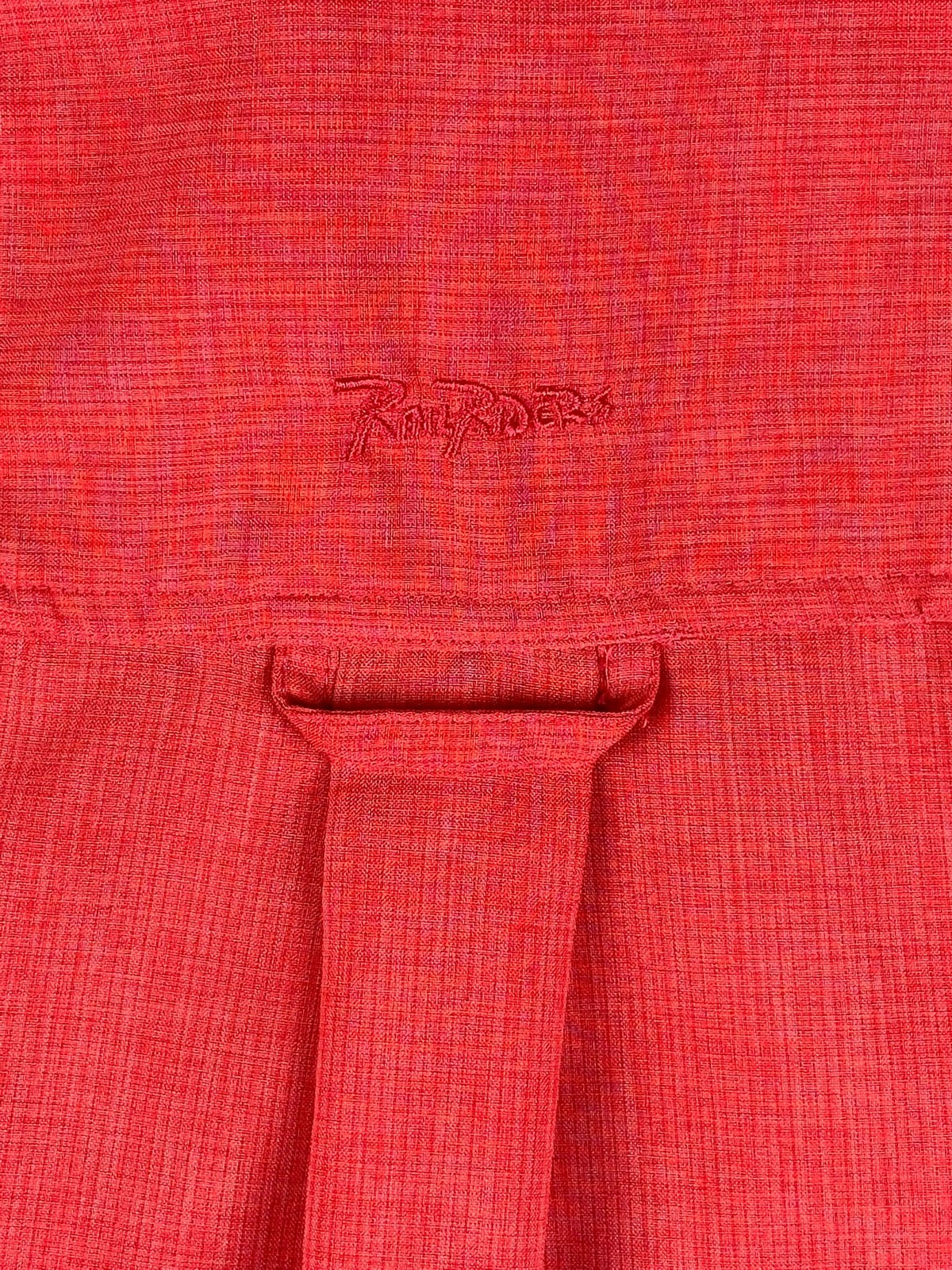 RailRiders Wayfarer Shirt Mens Large Coral Red Short Sleeve Travel Hiking UPF 30