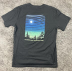Primease T-Shirt Crater Lake Nat'l Park Dark Sky Zone Black Graphic Sz 2XL