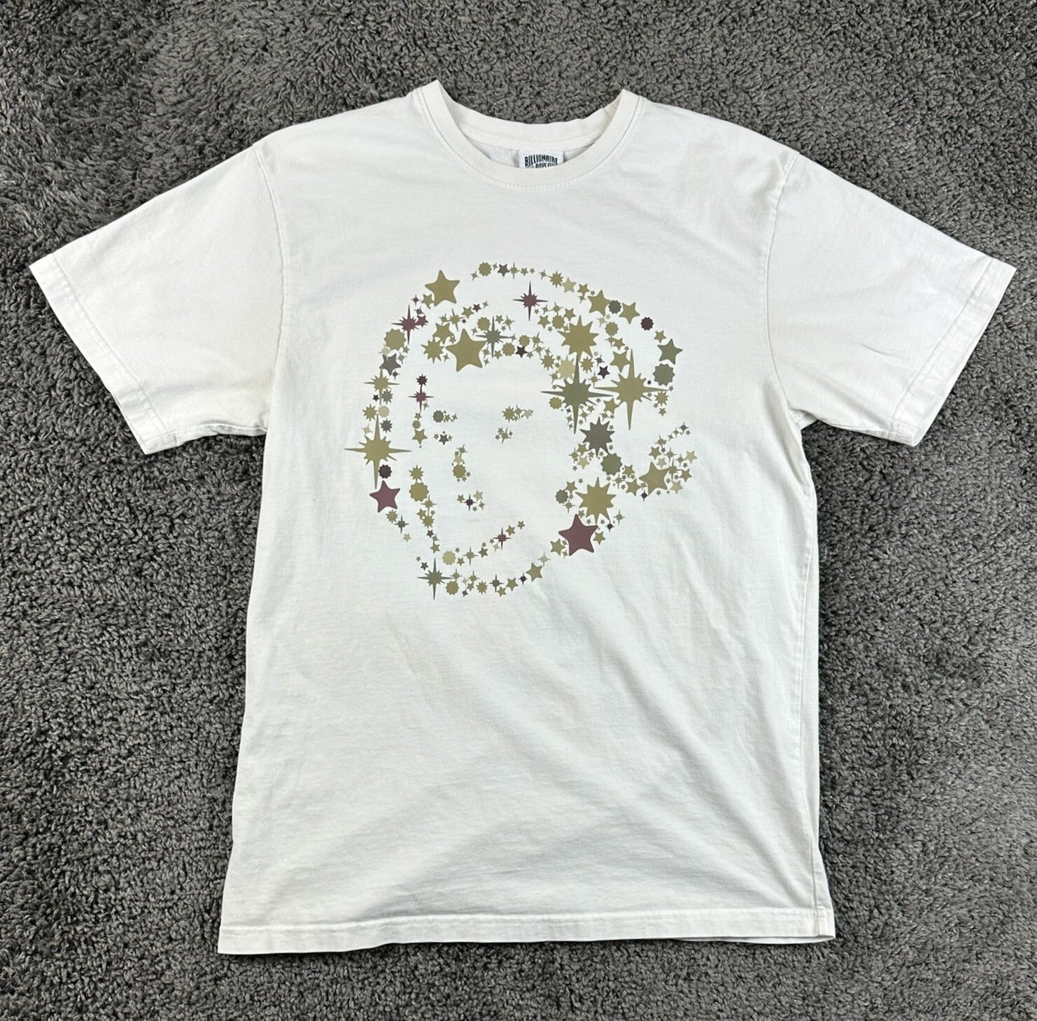 Billionaire Boys Club BBC T Shirt Mens Large L White Star Astronaut Face Logo