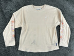 Disneyland Resort Girls Spirit Jersey XL 14 Pink Floral Embroidered Long Sleeve