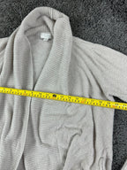 Barefoot Dreams CozyChic Lite Circle Cardigan Sweater M Cream Open Front Pockets