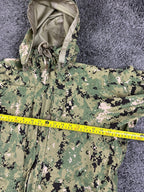 US Navy NWU Type III AOR2 Parka Small X-Short Waterproof Camo Jacket