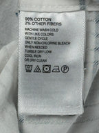 Tommy Bahama Mens XL Calm Sea Stripe Long Sleeve Button Front Shirt White Blue