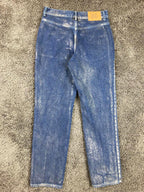 BDG Urban Outfitters Metallic Cowboy Jeans Women’s Blue Straight Leg Sz 28