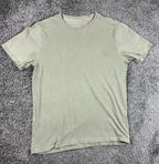AllSaints Mens Ramskull Logo Crew Neck T Shirt Sage Green Size M Cotton