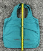 Marco Bicego Cotton Tote Bag Teal Blue Logo Reusable Shopping 19x23