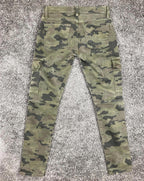 Hudson Colby Ankle Moto Skinny Cargo Pants Women’s Camo Zip Pockets Sz 25