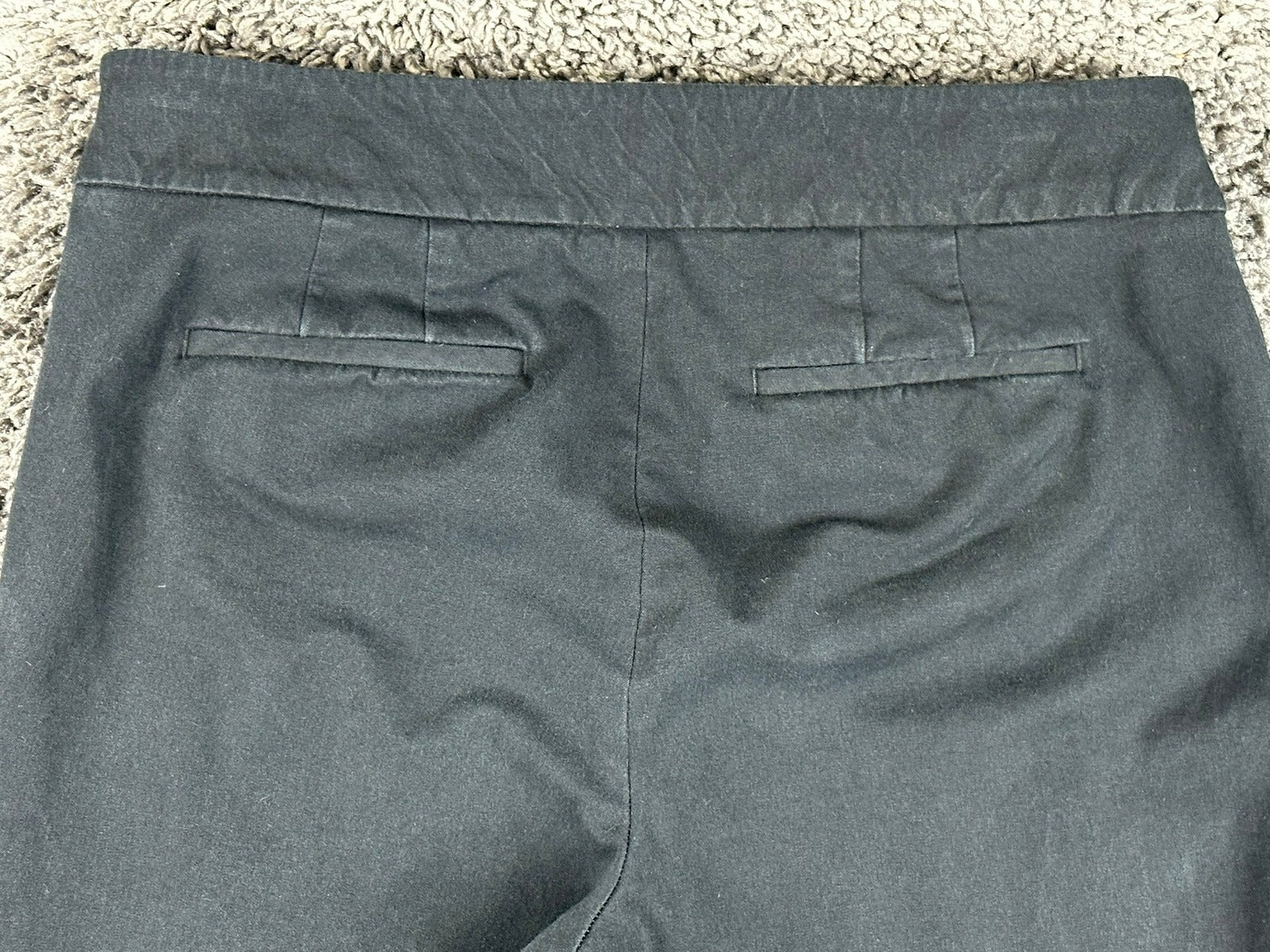 Talbots Chatham Ankle Pants Womens Size 8 Black Stretch Slim Leg Work Career