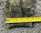 Twin Sisters Womens Camo Cargo Pants Medium Green Belted Stretch Jogger Utility