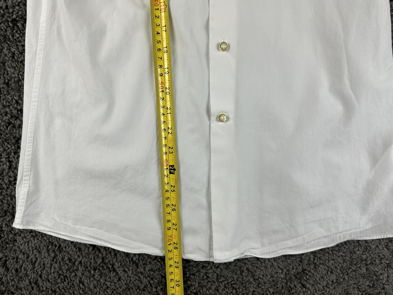 Camicissima Milano Dress Shirt Mens 39/15.5 White Extra Slim Fit Model Crema