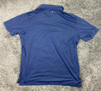 Peter Millar Polo Shirt Crown Crafted Navy Blue Performance Size XL