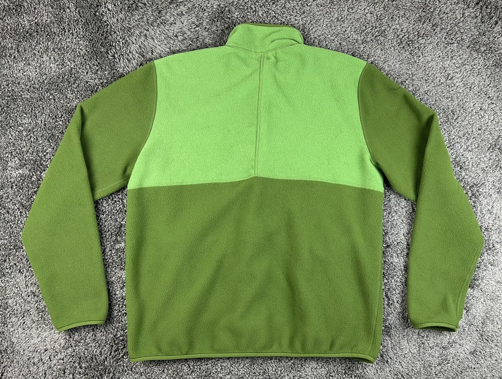 REI Co-op Trailmade Mens Large Fleece Jacket Green Full Zip Colorblock Hiking