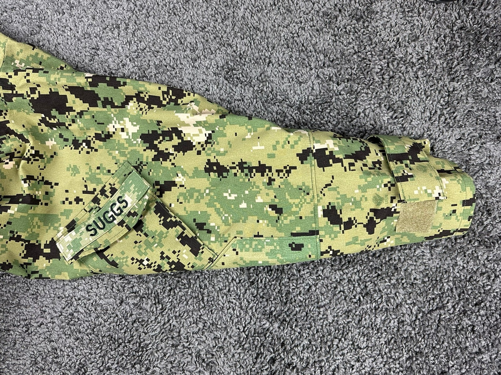 US Navy NWU Type III AOR2 Parka Small X-Short Waterproof Camo Jacket