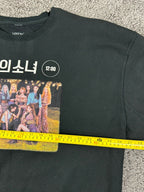 LOONA 12:00 Kpop Album Graphic Crewneck Sweatshirt Black Size XXL Pullover