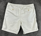 Tommy Bahama Mens XXL Boracay Shorts Cream Stretch Drawstring Elastic Waist