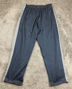 Nike Therma-FIT Training Pants Mens Navy Blue Fleece Sweatpants Open Hem Grey XL