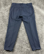 Doppelganger Roma Mens Suit 38R Navy Blue Blazer Pants 32x27 Stretch