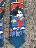 Vintage Mickey Unlimited Disney Men's Necktie Mickey Mouse Film Strip Teal Blue