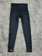 SET Active SculptFlex Leggings Black High Rise Ribbed Seamless Yoga Pants XS/S