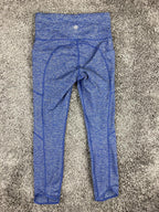 Athleta Chaturanga Space Dye Tight Heather Blue Leggings Yoga Pants Womens XS