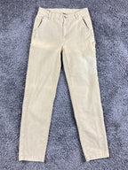 American Eagle Carpenter Pants Women's Khaki High Rise Straight Sz 2