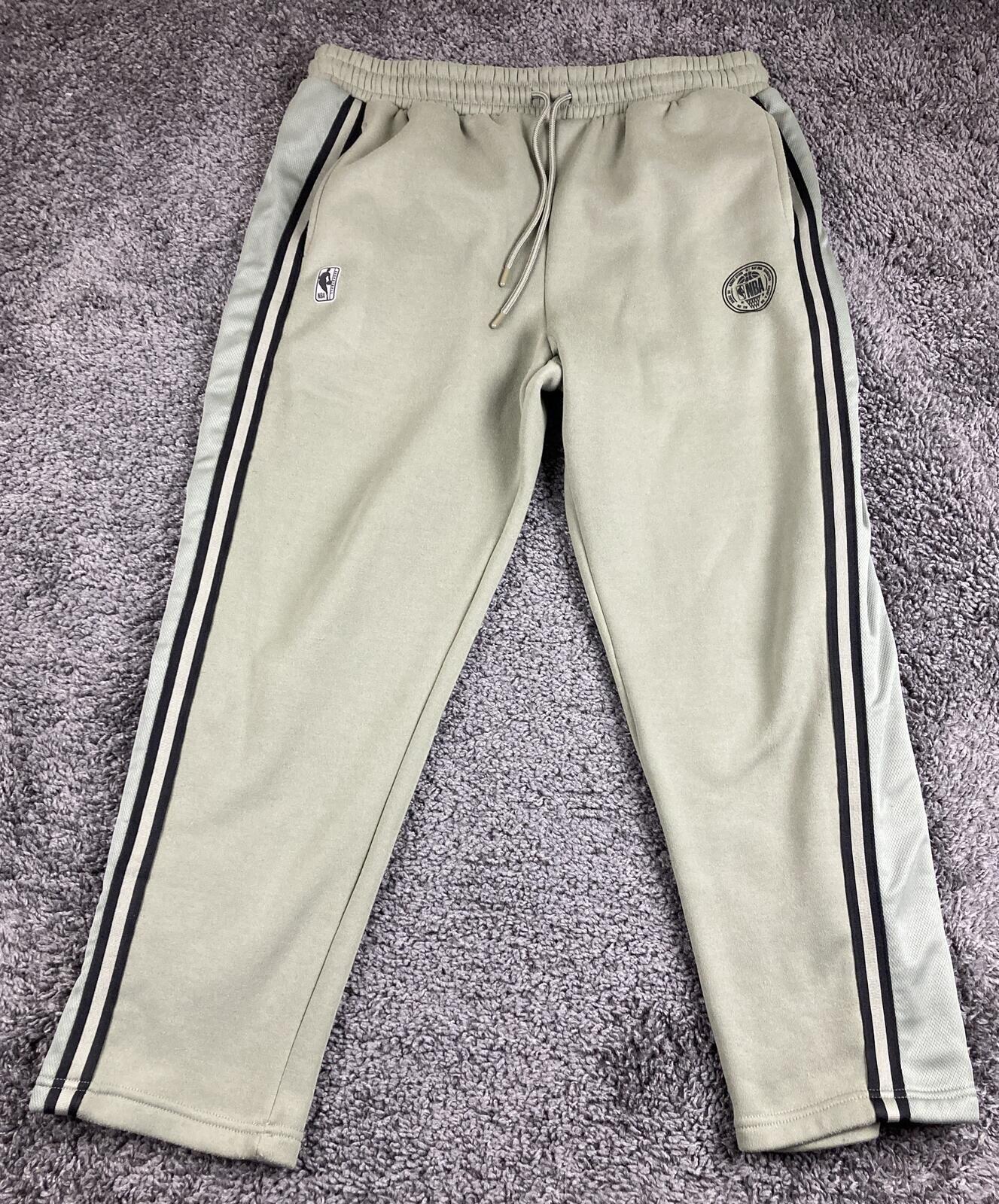 NBA Sage Green Basketball Track Sweatpants Size L