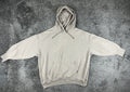 Reebok Mens XXL Light Grey Center Logo Oversized Pullover Hoodie