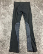 TuffRider Black Ribbed Bootcut Tights Equestrian Breeches Size 28