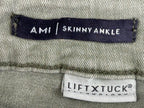 NYDJ Womens Ami Skinny Ankle Jeans Size 2 Olive Green Lift Tuck Split Hem Pants