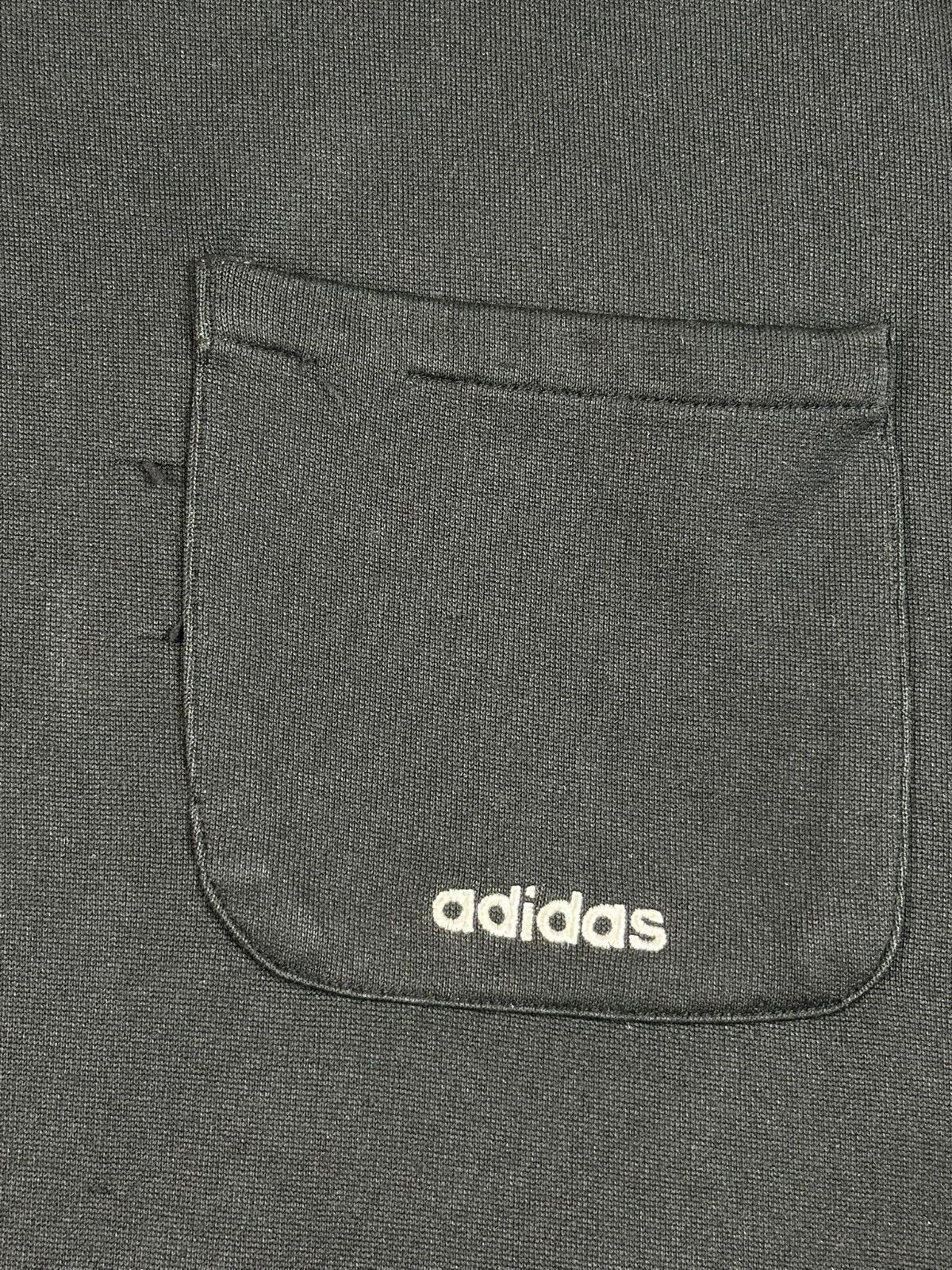 Vintage 2004 Adidas Track Jacket Mens Black White 3 Stripes Y2K Full Zip Sz 2XL