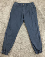Bearbottom Jogger Pants Men's Blue Stretch Cotton Elastic Waist Sz L 30