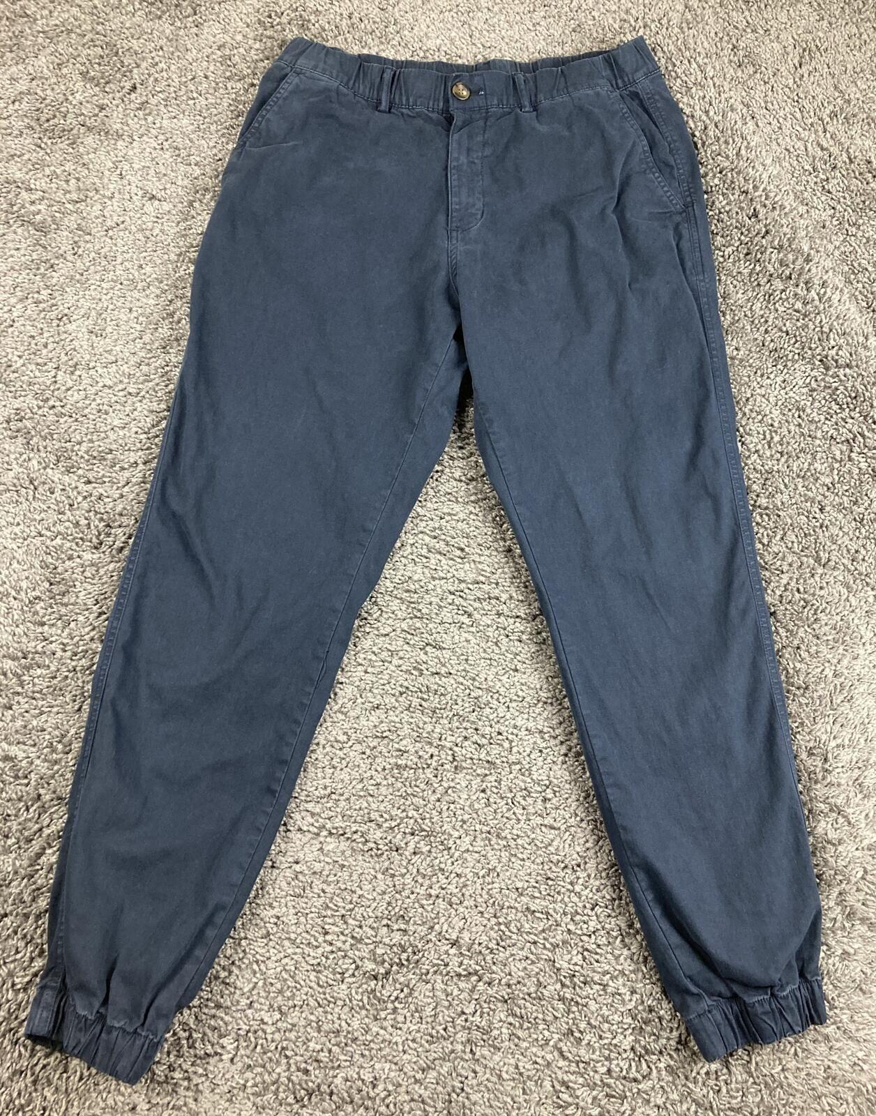 Bearbottom Jogger Pants Men's Blue Stretch Cotton Elastic Waist Sz L 30