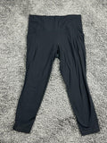 Athleta Salutation Stash 7/8 Tight Leggings Black Pockets Yoga Pants Size Large