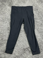 Athleta Salutation Stash 7/8 Tight Leggings Black Pockets Yoga Pants Size Large