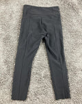 Athleta Metro Straight Capri Pants Womens Black High Rise Zipper Pockets Sz S