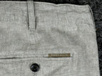 Perry Ellis Mens Linen Blend Drawstring Pants 34x32 Beige Beach Resort Chino