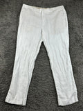 Cubavera Collection Mens White 100% Linen Pants Straight Leg Sz 38x32