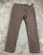 Halsey 44 Mens Pants Brown Cotton Stretch 5 Pocket Straight Leg Sz 32x30