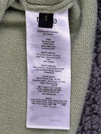 Maje Womens Cropped Cardigan Size 3 Large Sage Green Toggle Button Cotton