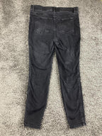 Spanx Jean-ish Ankle Leggings Black Skinny Slimming Pull On Jeggings Sz Medium