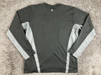The North Face Flight Series Shirt Mens Black Gray Long Sleeve Pocket Running L