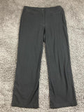 Eileen Fisher Milano Viscose Knit Pants Black Straight Leg Trousers Pockets Sz S