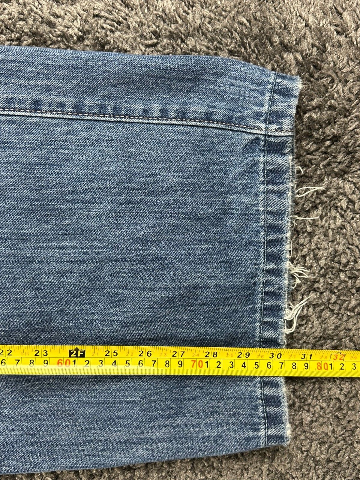 Hollister Low-Rise Super Baggy Jeans Womens Distressed Wide Leg Blue Y2K 10R W30