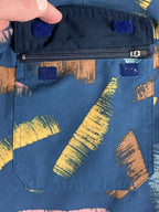 Outerknown Mens Board Shorts Blue Teal Brushstroke Swim Trunks Surf OK Size 34